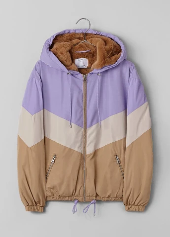 Комбинированная демисезонная куртка Bershka