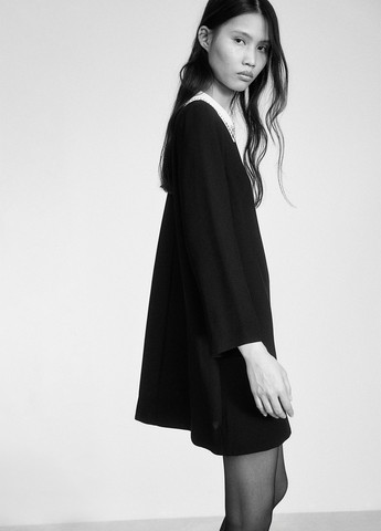 Чорно-білий ділова, кежуал сукня H&M колор блок