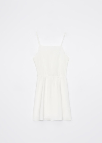 Черно-белое кэжуал платье с открытой спиной, клеш Mohito однотонное