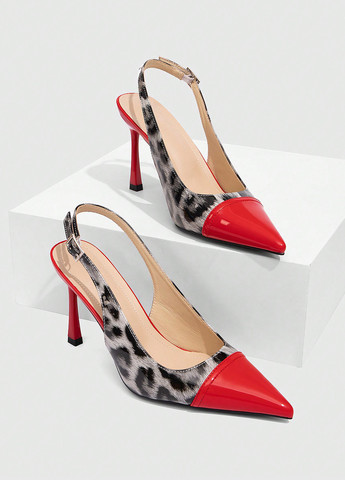 SHEIN Туфли слингбеки комбинированный з искусственная кожа, китай — лето (340109562)