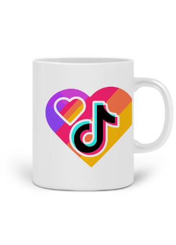 Кружка ТікТок (TikTok) 330 мл горнятко керамічне (20259-1559) MobiPrint (219774751)