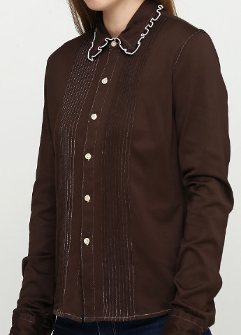 Темно-коричневая демисезонная блуза Ralph Lauren