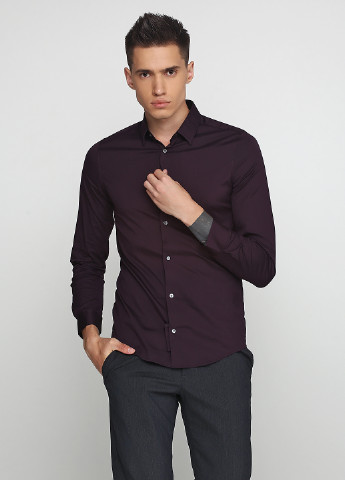 Темно-бордовая кэжуал рубашка Cos с длинным рукавом