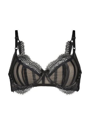 Чорний балконет бюстгальтер Hunkemoller з кісточками поліамід