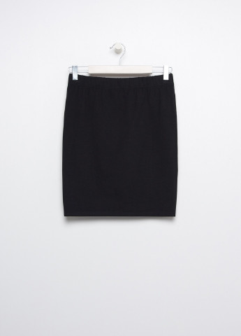 Черная кэжуал однотонная юбка Sinsay
