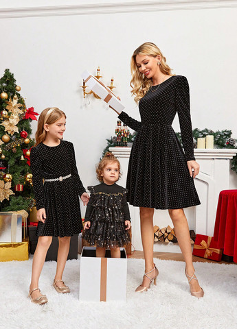 Чёрное платье SHEIN (331739290)