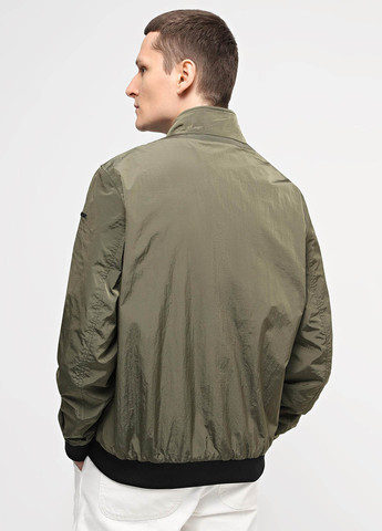 Оливковая (хаки) демисезонная куртка Geox