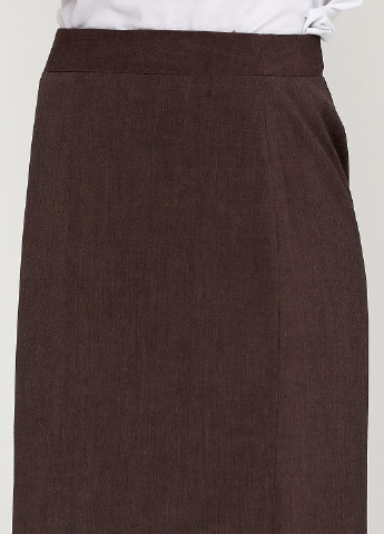 Коричневая кэжуал однотонная юбка Covington карандаш
