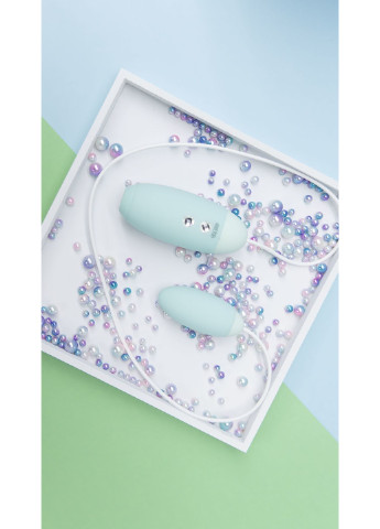 Вакуумний стимулятор з віброяйцем 2-в-1 KisToy Miss VV Cyan KissToy (252297556)