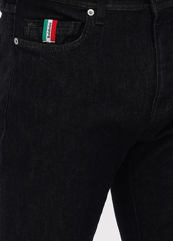 Черные демисезонные зауженные джинсы Baldinini