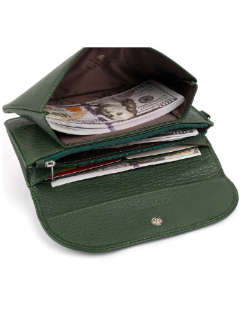 Женский кожаный кошелек-клатч 19х9,5х2,5 см st leather (252127024)