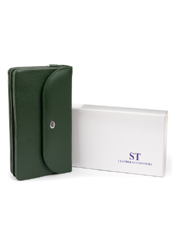 Женский кожаный кошелек-клатч 19х9,5х2,5 см st leather (252127024)