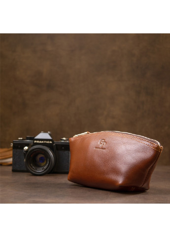 Жіноча шкіряна косметичка 23х10х7 см Grande Pelle (252417279)