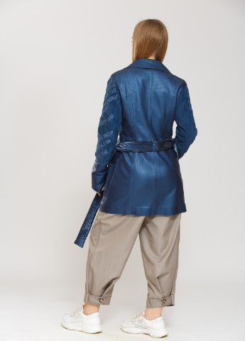 Синяя демисезонная куртка - жакет синий деним Donna Bacconi