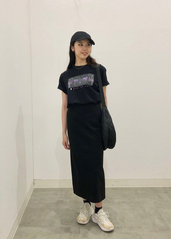 Чорна футболка Uniqlo