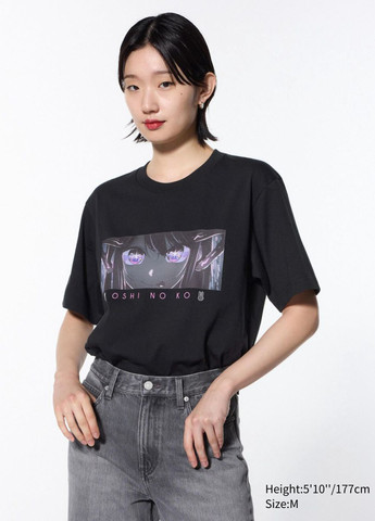 Чорна футболка Uniqlo