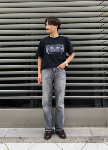 Чорна футболка Uniqlo