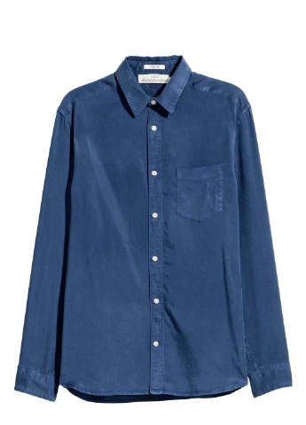 Синяя рубашка H&M