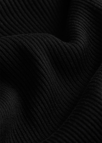 Чорна кежуал сукня сукня-водолазка, футляр H&M однотонна