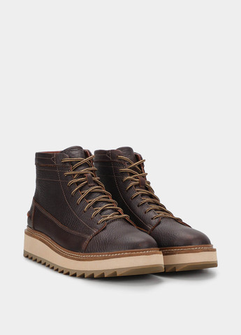 Темно-коричневые осенние ботинки хайкеры Clarks