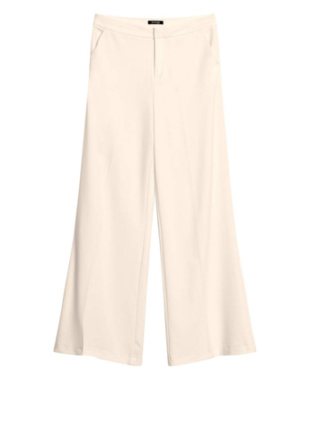 Белые кэжуал демисезонные прямые брюки Orsay