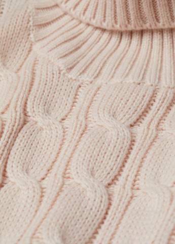 Розовый зимний свитер бледно-розовый H&M