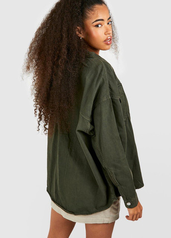 Оливковая (хаки) демисезонная куртка Boohoo