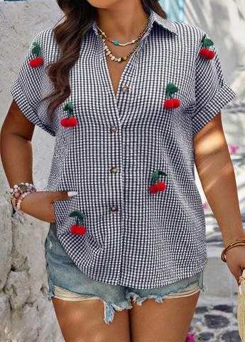 Комбинированная блуза SHEIN