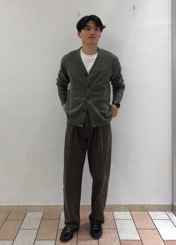 Зеленый демисезонный кардиган Uniqlo