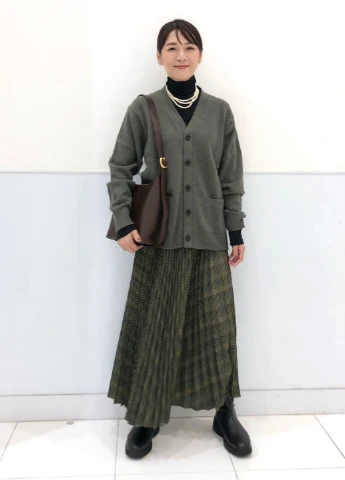 Зеленый демисезонный кардиган Uniqlo