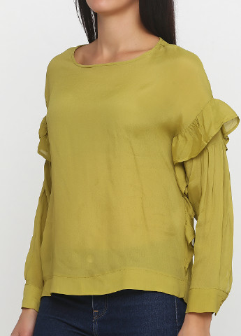 Оливковая демисезонная блуза Souvenir
