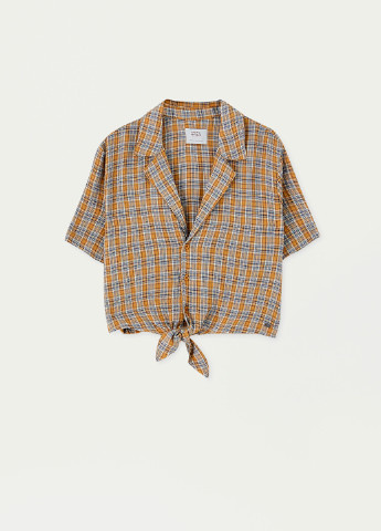 Комбинированная летняя блуза Pull & Bear