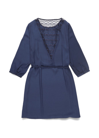 Темно-синя кежуал сукня а-силует Vila однотонна