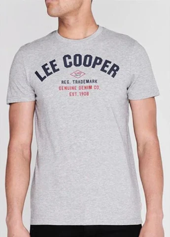 Светло-серая футболка Lee Cooper