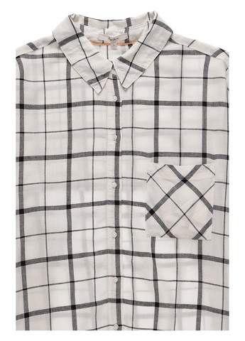 Белая кэжуал, классическая рубашка в клетку Pepe Jeans