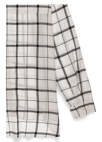 Белая кэжуал, классическая рубашка в клетку Pepe Jeans