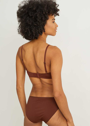 Коричневый бюстгальтер C&A с косточками полиамид