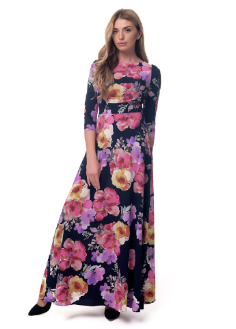 Комбинированное кэжуал платье Arefeva с цветочным принтом