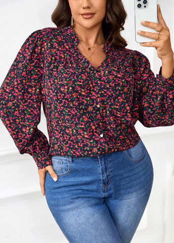 Комбинированная блуза SHEIN