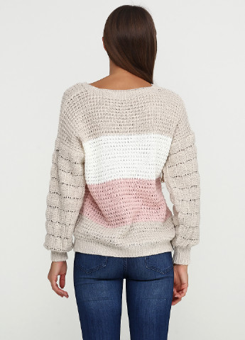 Бежевый демисезонный пуловер пуловер Italy Moda