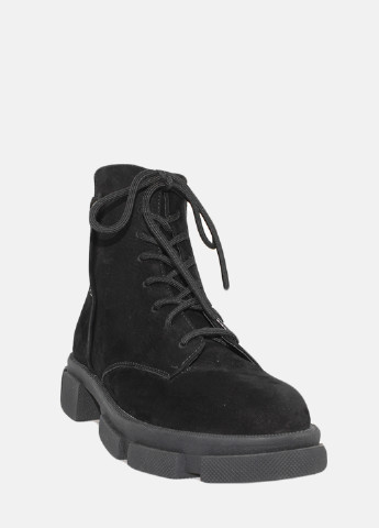 Зимние ботинки re2682-1 черный El passo из натурального нубука