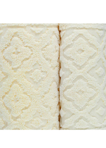 Полотенце махровое Lima, жаккардовое, с бордюром, кремовое, размер 70x140 cm Bulgaria-Tex бежевый