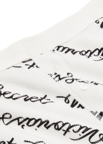 Белая всесезон пижама (лонгслив, брюки) лонгслив + брюки Victoria's Secret