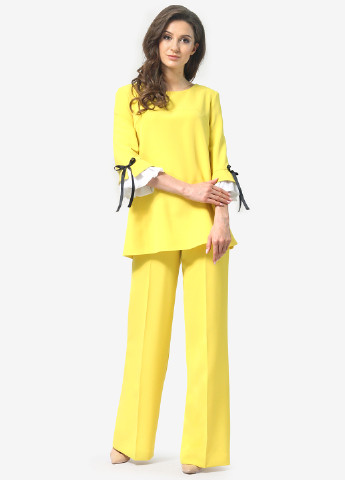 Желтый демисезонный комплект (брюки, туника) Lada Lucci
