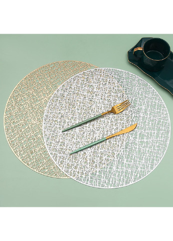 Серветка сервірувальна 7886 38 см срібляста Power (254440537)