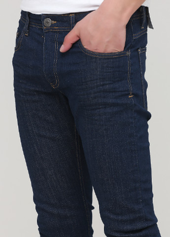 Темно-синие демисезонные зауженные джинсы Seppala