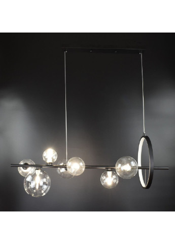 Люстра стельова підвісна на 7 ламп AT33/7-bk Чорний 30х30х90 см. Sunnysky (253628952)