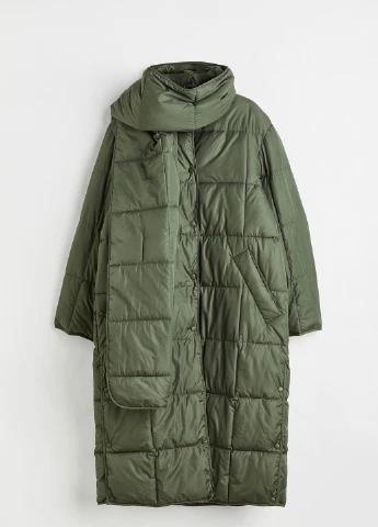 Оливкове (хакі) демісезонне Пальто H&M