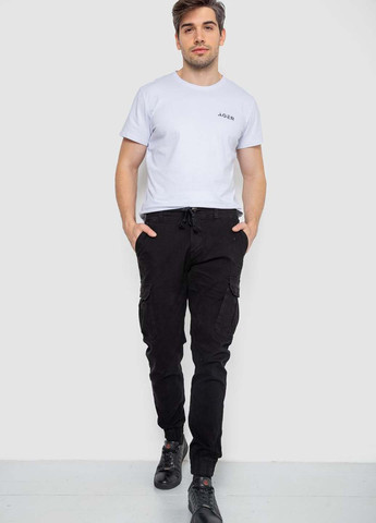 Черные кэжуал демисезонные карго брюки Ager
