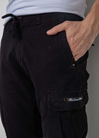 Черные кэжуал демисезонные карго брюки Ager